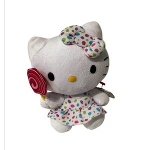 Hello Kitty 6" Candy Lollipop Sugar Sprinkle Plush by Ty beanie babies 2013